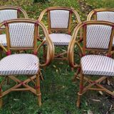 Lot de 5 fauteuils de bistrot