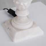 Alabaster french mid-century table lamp