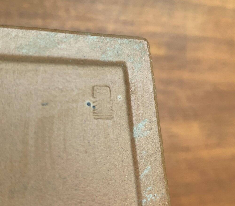 Vintage 1970s minimalist Japanese studio pottery vase from Tokoname.