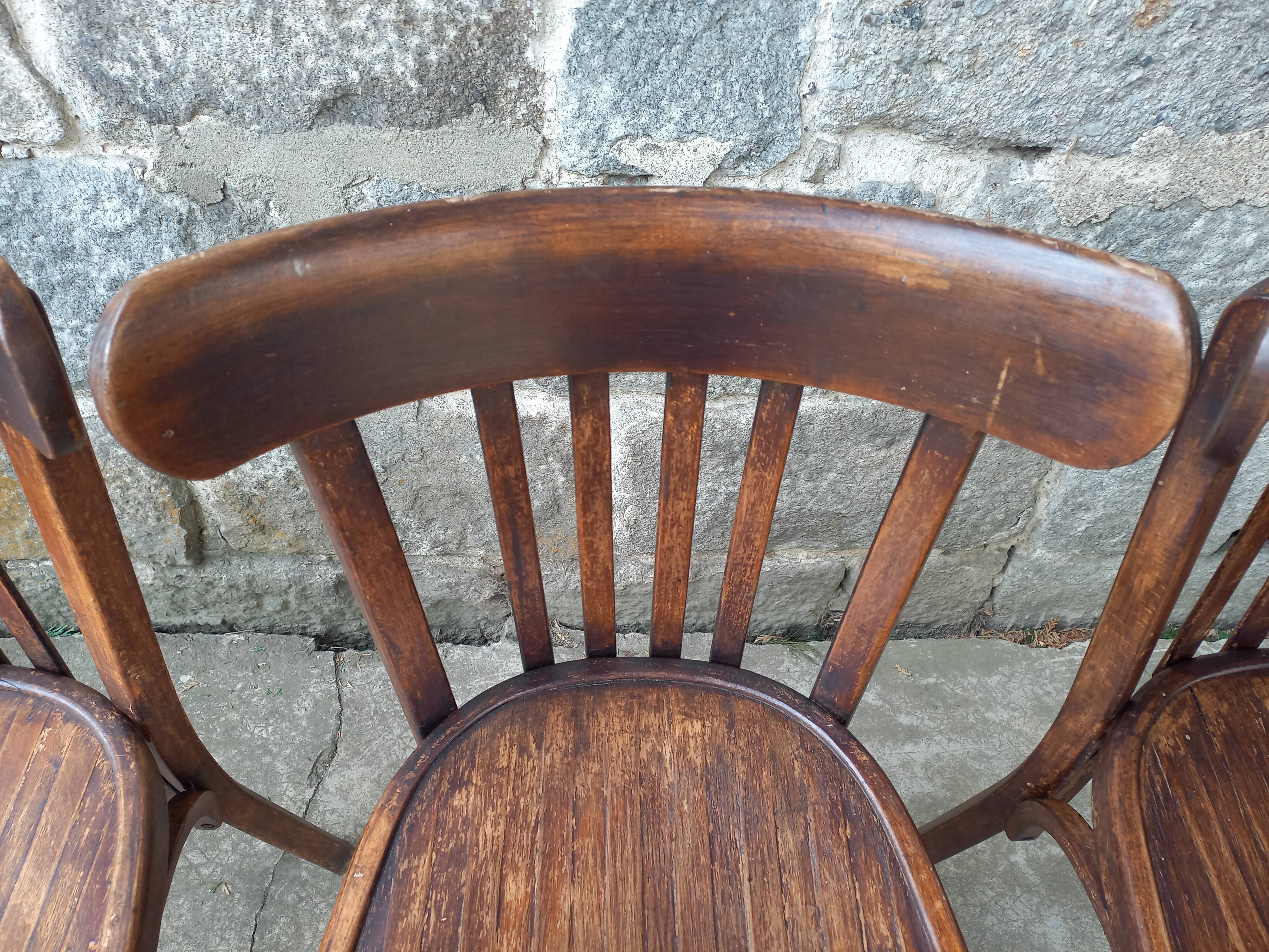 Set de 4 chaises bistrot Baumann