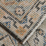 8x12 handmade orange foloral turkish rug 383x257cm