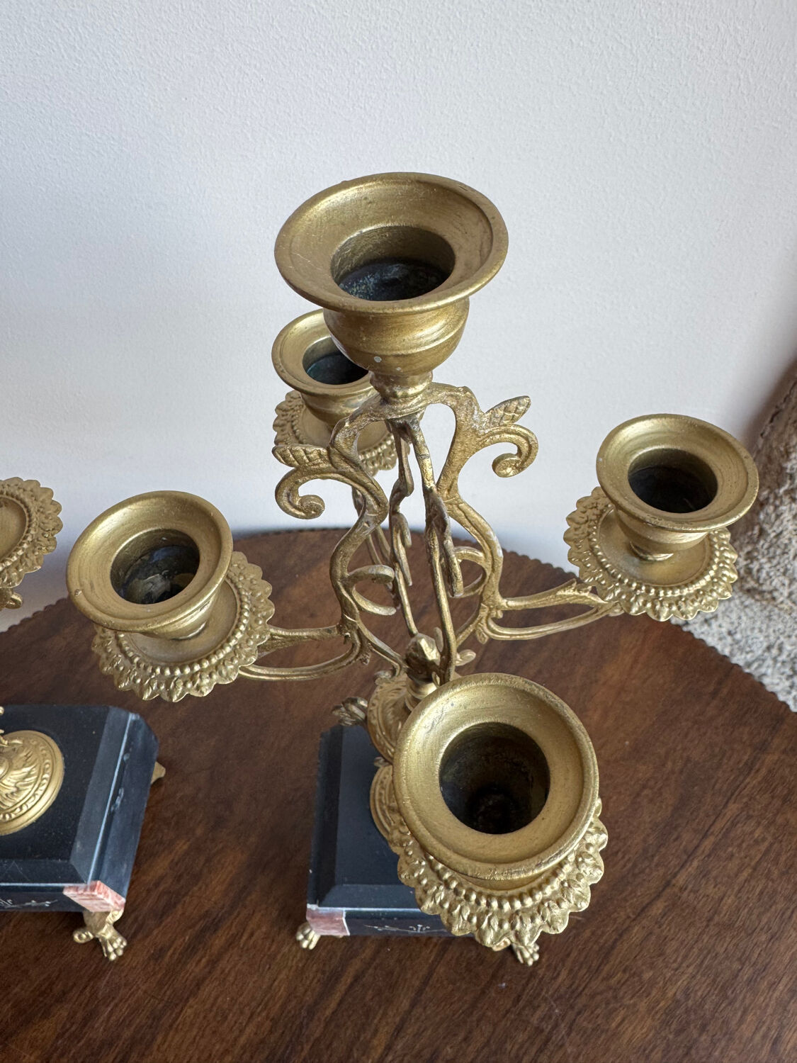 Pair of 5-light candelabra in Empire style