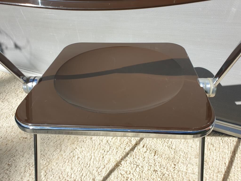 Platone desk set and Plia Platone chair by Giancarlo Piretti Edition Anonima Castelli