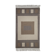 Handwoven Wool Door Mat Modern Brown Cream Rug- 61x91cm