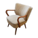Vintage armchair 50s 60 velvet beige champagne