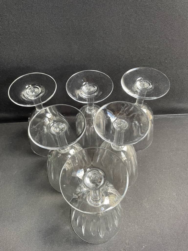 6 verres à eau baccarat service casino