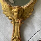 Face à main en bois doré XIXème