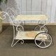 1980s metal wheeled dessert trolley