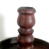 Vintage wooden candle holder