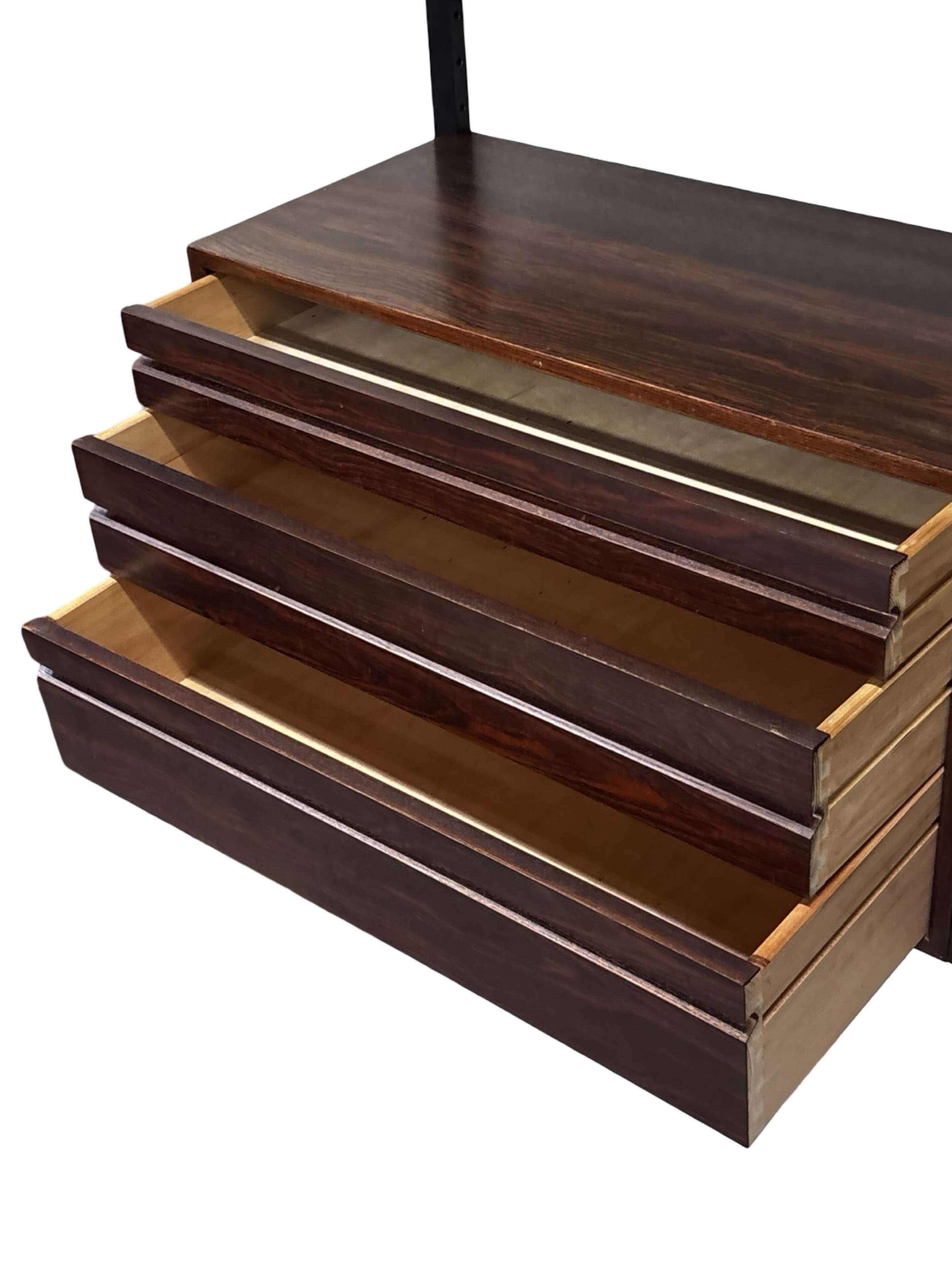 Vintage Poul Cadovius Royal System Wall System Rosewood