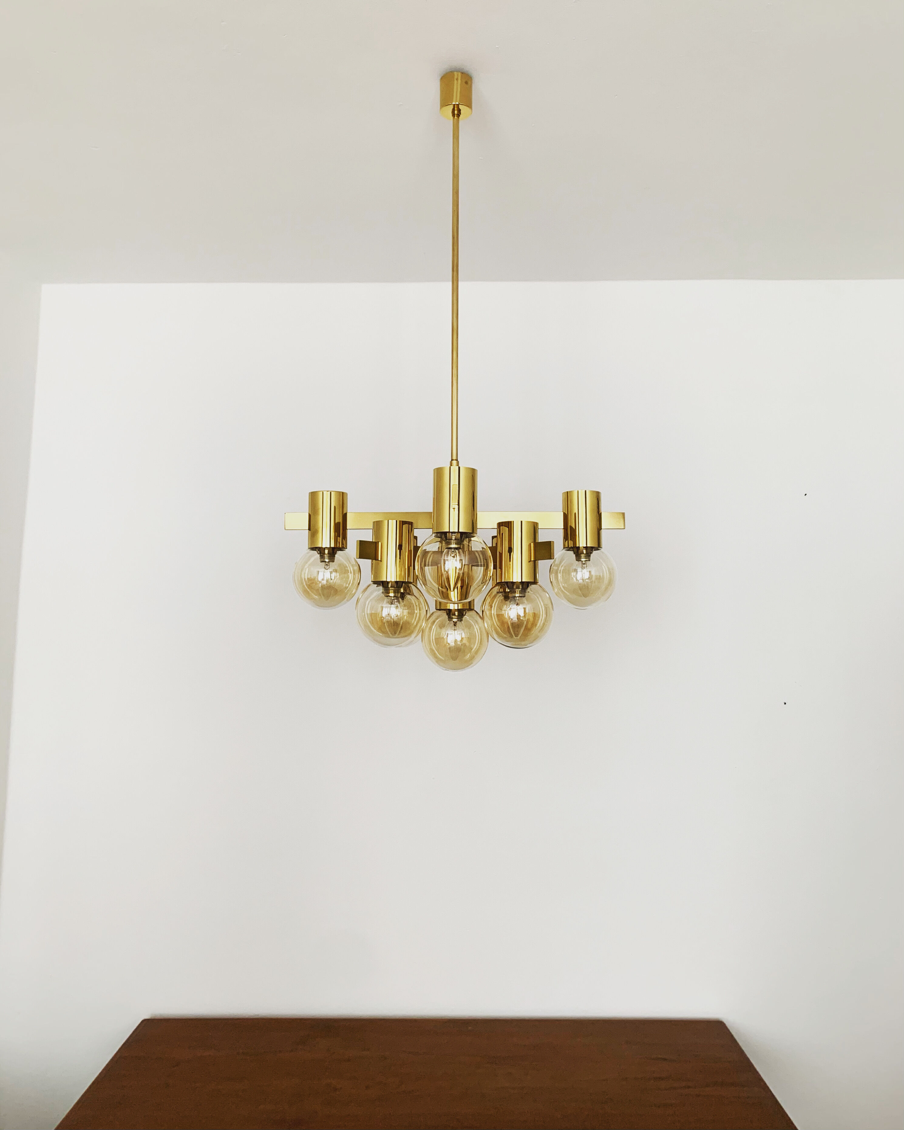 Lustre italien de laiton