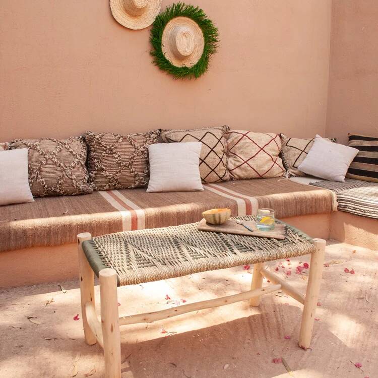 Contemporary Moroccan bench