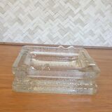 Square glass ashtray