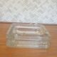 Square glass ashtray
