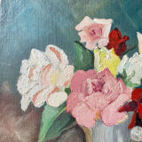 Oil on canvas signed Thérèse Thelu