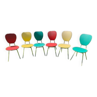 6 vintage Henriette chairs