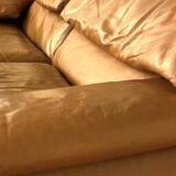 Camel leather sofa