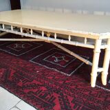 Vintage bamboo coffee table