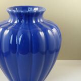Blue ceramic vase