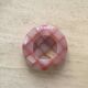 Cendrier vintage damier marbre onyx blanc rose
