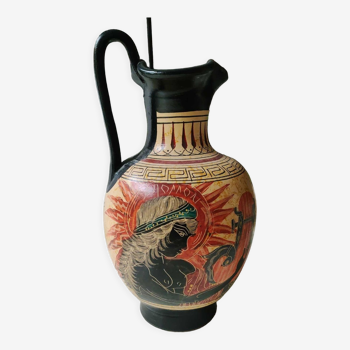 Vase amphore grec/déesse athéna reproduction musée