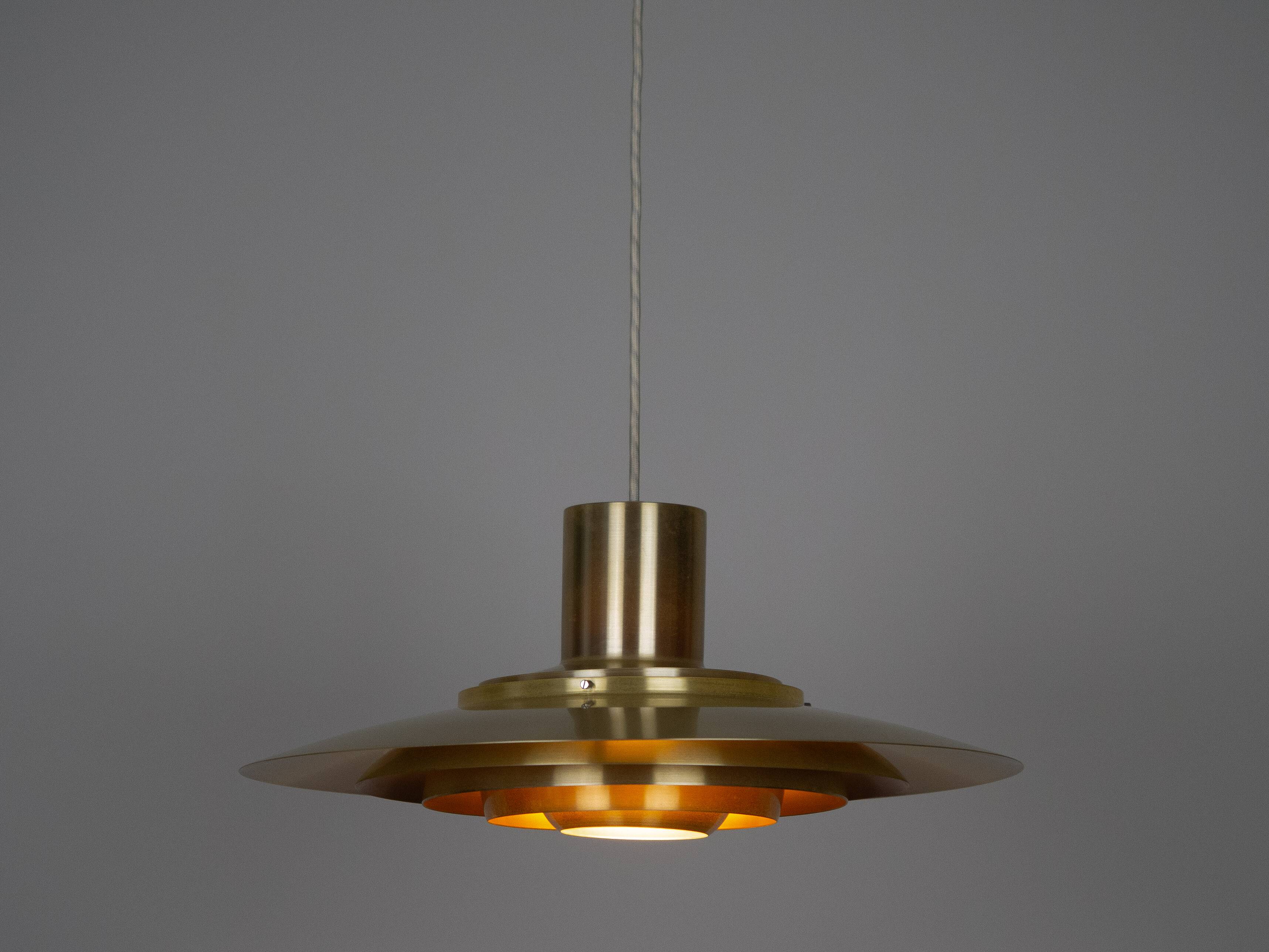 Danish vintage pendant lamp P376 by Fabricius and Kastholm, Nordisk Solar,