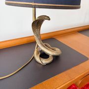 Cobra sculptural lamp in brass – Vintage French work, circa 19