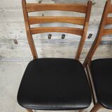 Set of 4 vintage skai chairs