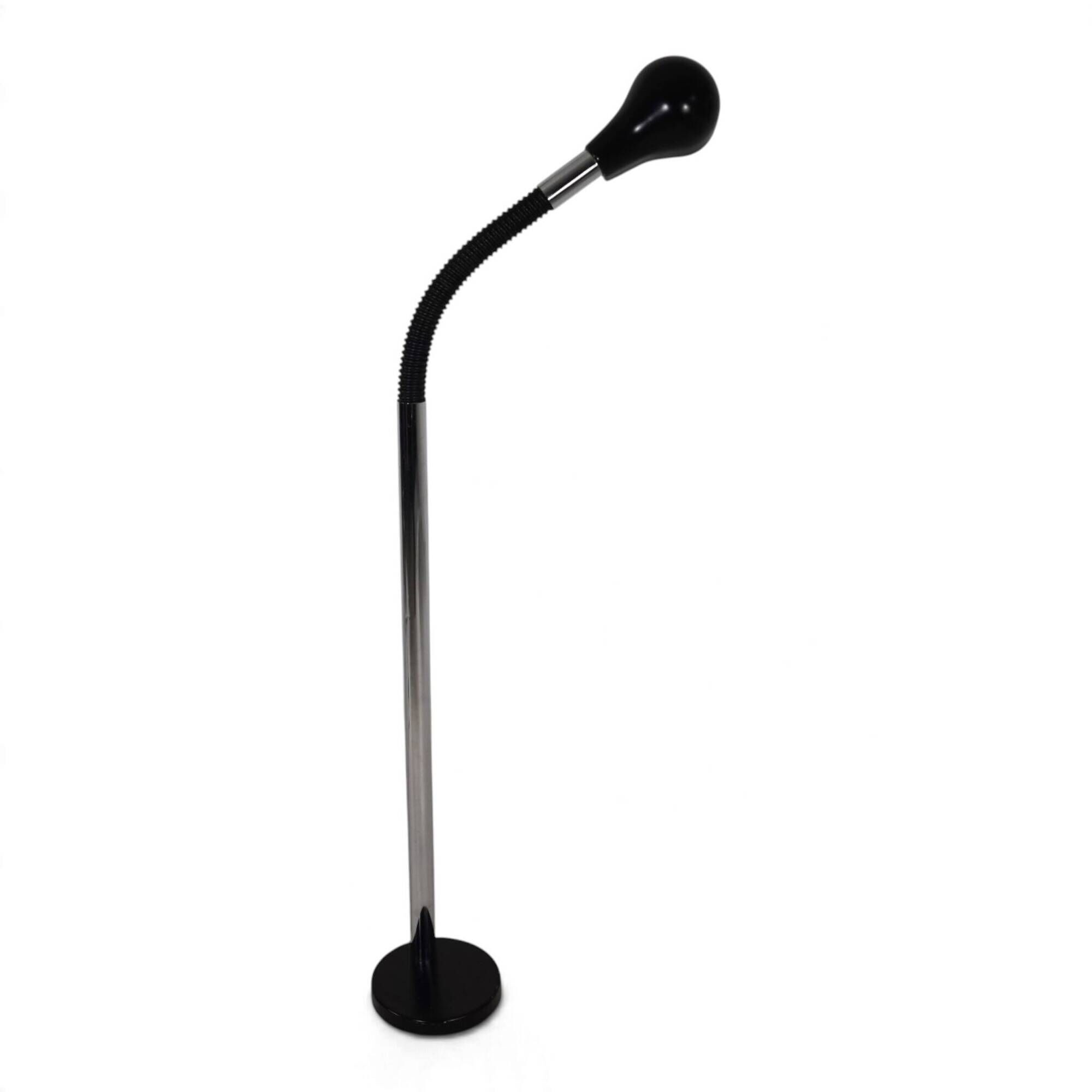 Lampadaire chrome avec col de cygne flexible, 1970