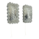 Set of Two "BUBBLE" Tynell Style Glass Wall Light Sconces, Germany, 1970s