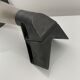 Applique d’angle en aluminium graphite et verre dépoli Holophane