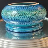 Rimini Blue ceramic cache-pot, Aldo Londi, Bitossi