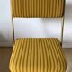 Lafuma folding chairs in velvet and gold metal
