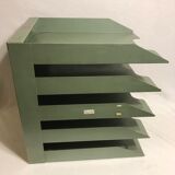 Old locker door documents Colombia metal