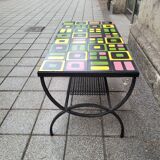 Coffee table, Vallauris ceramic, Roger Capron, 1960s