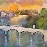 Twilight in Gien signed Nedel