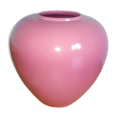 Enamel ceramic pink vase