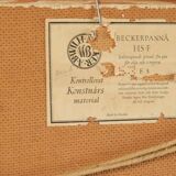 Framed oil on panel "Kopia" by TW, Sweden mid 20th century.