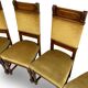 four Victorian dining chairs