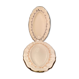Set of 2 old raviers in Sarreguemines earthenware