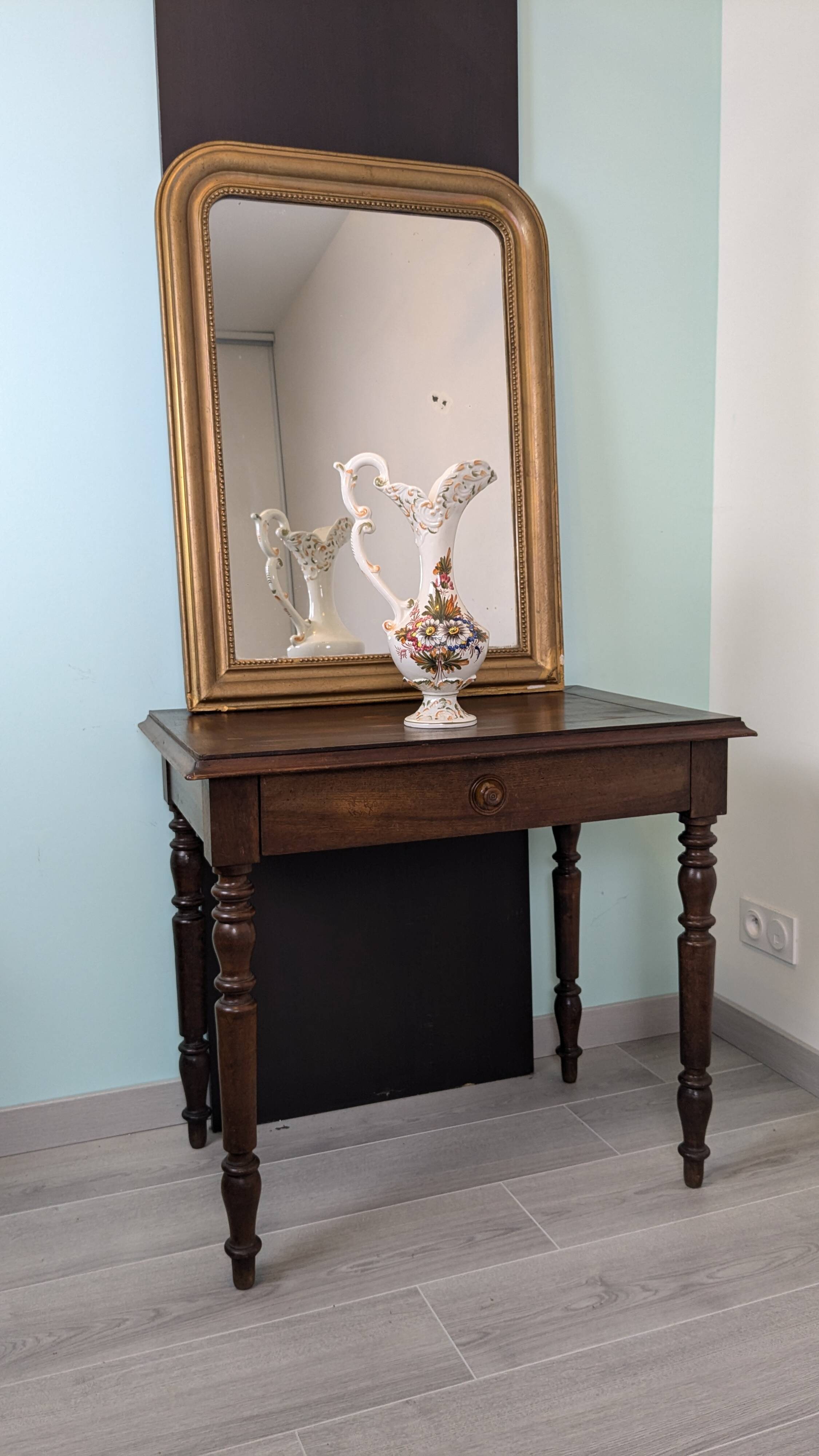 Louis Philippe period gilded mirror 86 x 66 cm
