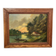 Julien Chatelin: large oil painting on canvas circa 1880