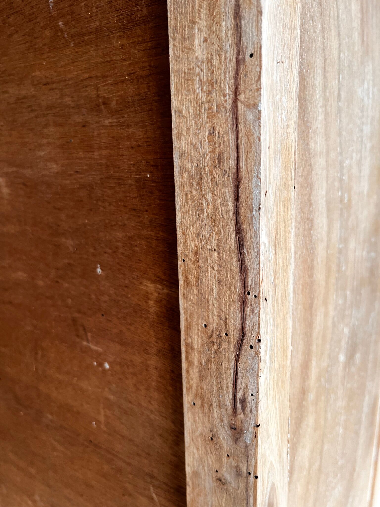 Small wooden wardrobe