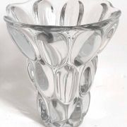 PIerre D'Avesn crystal honeycomb vase Height 20.7 cm