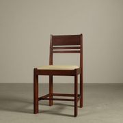 Set of 4 Dutch Hague School oak dining chairs, 1925-1935
