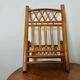 Wall mail rack in bamboo 60s 70s
