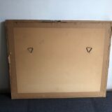 Framed watercolor seaside house