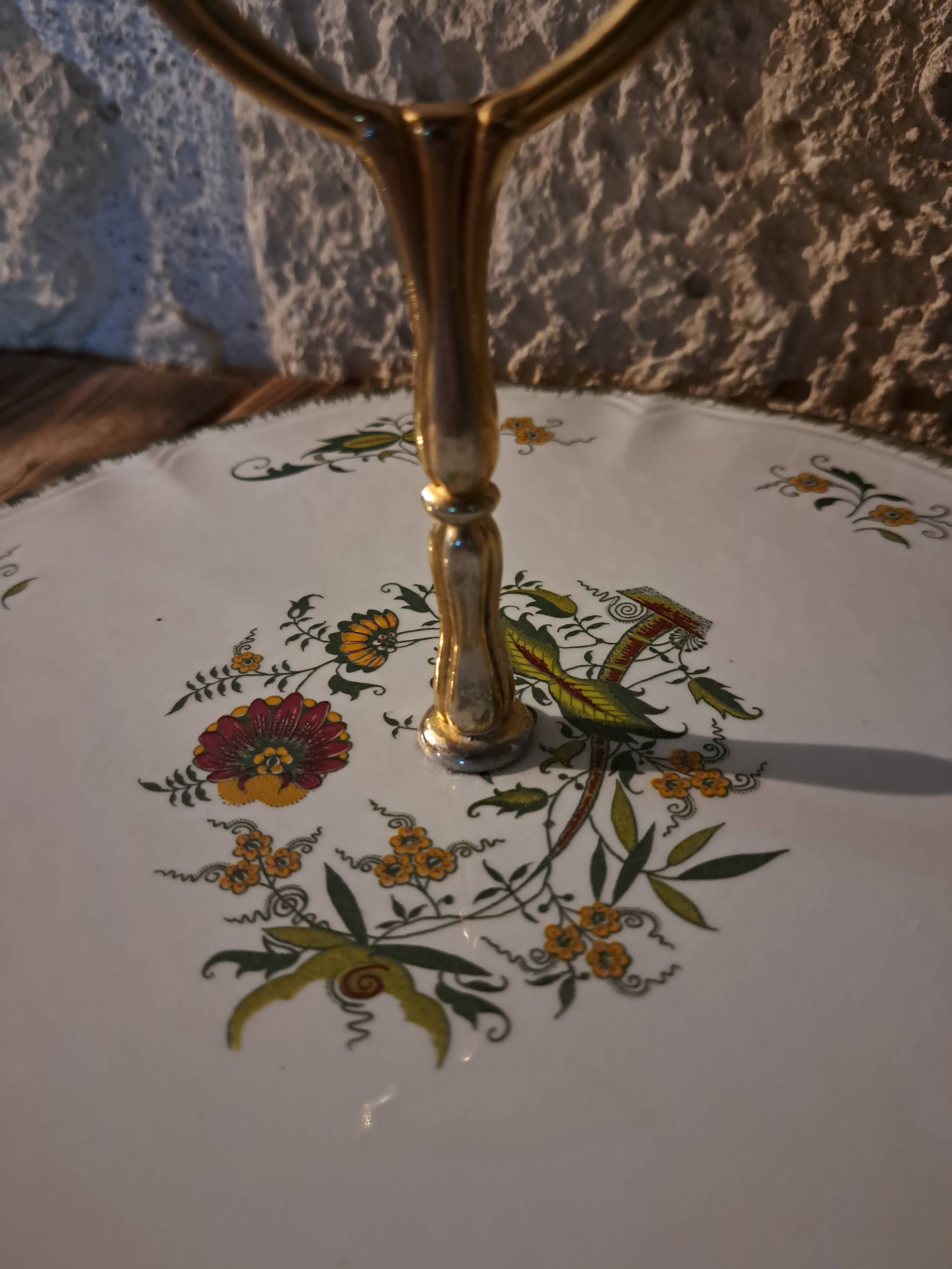 earthenware cheese tray Clarence pattern by Sarreguemines