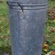 3 vintage galvanized steel/vintage garden florist pots