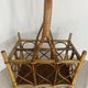 Basket, bottle holder, bamboo and rattan, 1970s